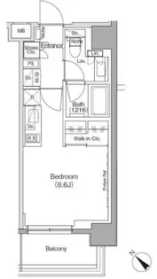 ザ・パークハビオ月島フロント【3階】の間取り