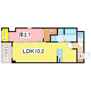 グランハルール開発【1階】の間取り