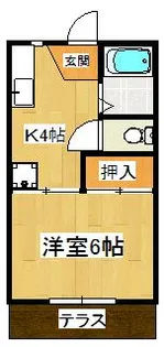 コーポジュネス【1階】の間取り