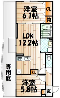 vivable palais(ヴィヴァブルパレ)【2階】の間取り