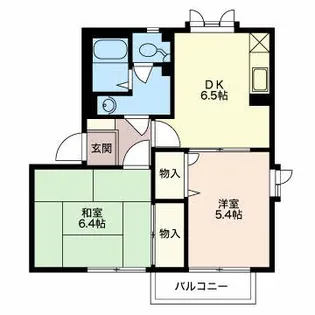 グランドリジェールII E【1階】の間取り