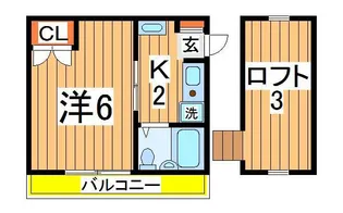 シティーハイツ松ヶ崎【1階】の間取り