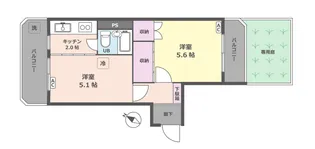 グリーンキャピタル上野毛【1階】の間取り