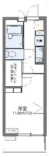 レオパレスエスペランサV【3階】の間取り