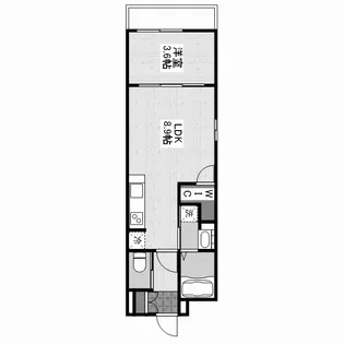 広島県福山市西深津町4【アパート】の間取り