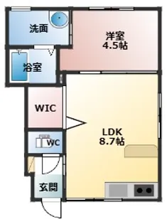 Rutile高木【1階】の間取り