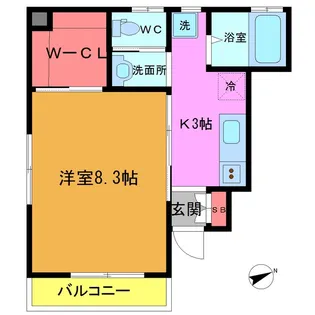 B-HAUS【1階】の間取り