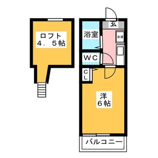 サフィール向ヶ丘【2階】の間取り