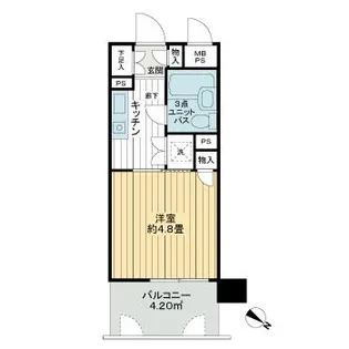 ライオンズマンション大和第5【4階】の間取り