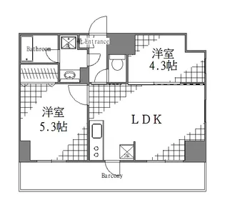ガレリアレジデンス南千住【6階】の間取り