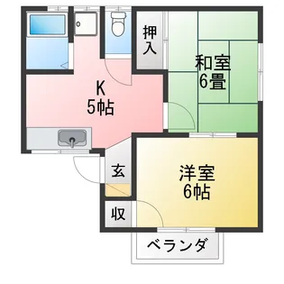 セントラルハウス【1階】の間取り