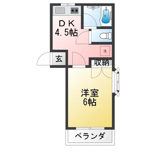 ベルシャトウ西浦和【1階】の間取り