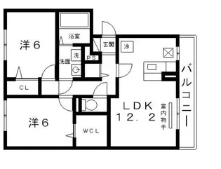 スウィート松本【3階】の間取り
