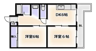 上垣第二ビル【5階】の間取り
