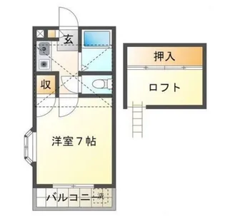 メゾン六番館【2階】の間取り
