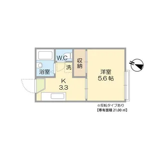 コーポサンフラワーB棟【2階】の間取り