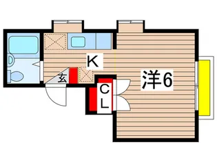 国立サンフラワ-A【1階】の間取り