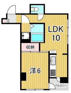 ヒルズ西竹ノ塚【4階】の間取り