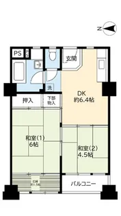 UR千島【9階】の間取り