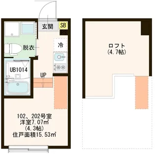 シス ヴィル【1階】の間取り