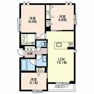 Isola.Eterna【3階】の間取り