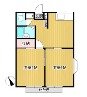ビバーチェ宮崎台【1階】の間取り