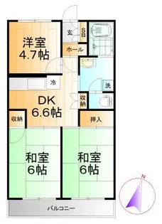 ミリアビタNo.26【2階】の間取り
