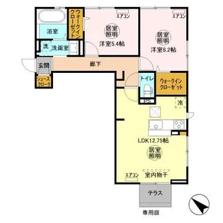 エトワール青木【1階】の間取り
