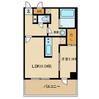 アルティザ仙台花京院【2階】の間取り