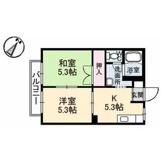 グラナーテU【2階】の間取り