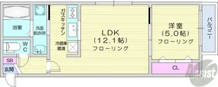 アベニールE.5【4階】の間取り
