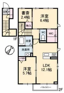 シャーメゾン瀬戸【2階】の間取り