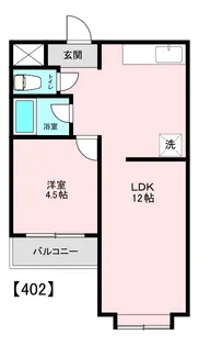 ロワール栗木台【4階】の間取り