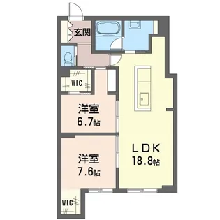 ウィズプラス大船【3階】の間取り