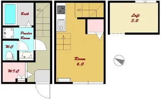 デュプレックス ラ カシェットの間取り