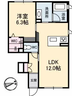 ネクストN【1階】の間取り