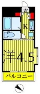 ロイヤルコスモ永代【4階】の間取り