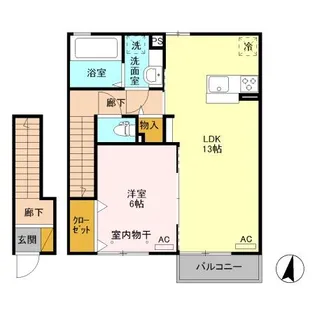 フェルト【2階】の間取り