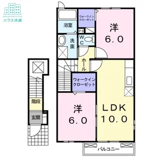 エアリーヒルズ壱番館【2階】の間取り