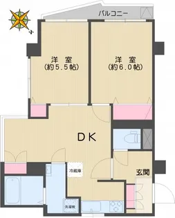ビレッタ池之端【9階】の間取り