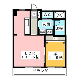 PLAZA COURTIII【2階】の間取り