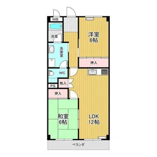 グリーンパークOH92B棟【2階】の間取り