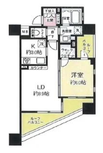 クレヴィア新大塚【4階】の間取り