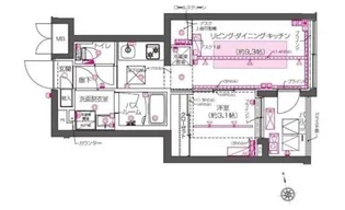 ZOOM西早稲田【3階】の間取り