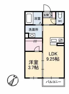 レユポルト【2階】の間取り