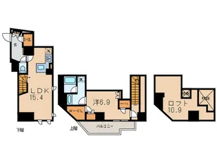 ザ・パークハビオ目黒フォートの間取り
