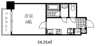 クオーレ三宮 弐番館【7階】の間取り