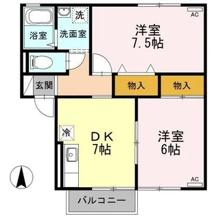 ヴィラージュ桂 I棟【2階】の間取り