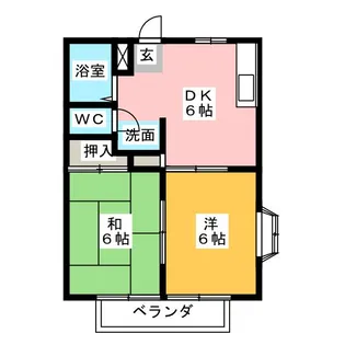 メゾンアムール【1階】の間取り