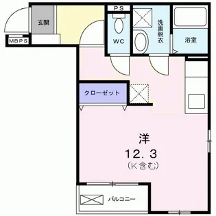 カーサ・エルドラドゥ【1階】の間取り